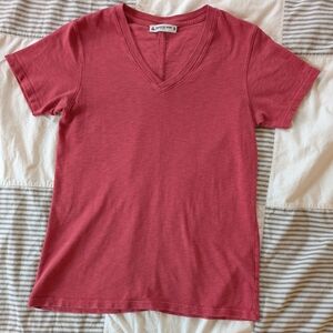 American Giant 100% Supima Cotton Red Slub T-Shirt